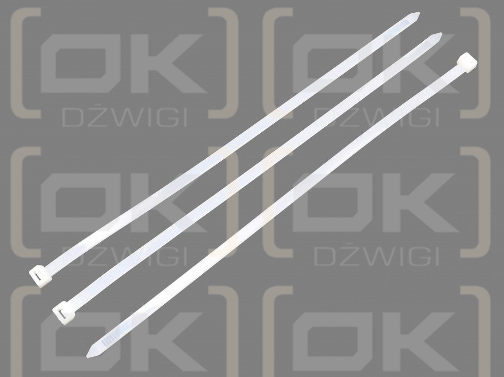 Cable ties, cable ties, tie clips, cable ties, 9.0 x 650mm 100 pcs in a bag transparent UV resistant, in electrical engineering, electronics, construction and mechanics, Teger
