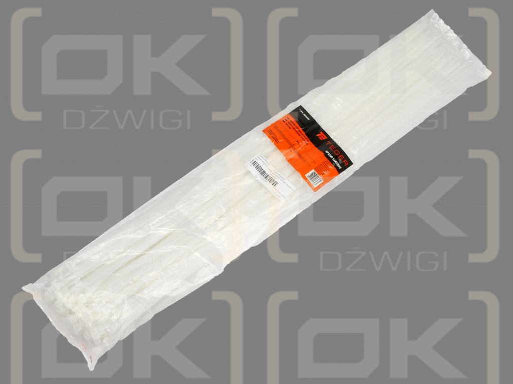 Cable ties, cable ties, tie clips, cable ties, 9.0 x 900mm 100 pcs in a bag transparent UV resistant, in electrical engineering, electronics, construction and mechanics, Teger