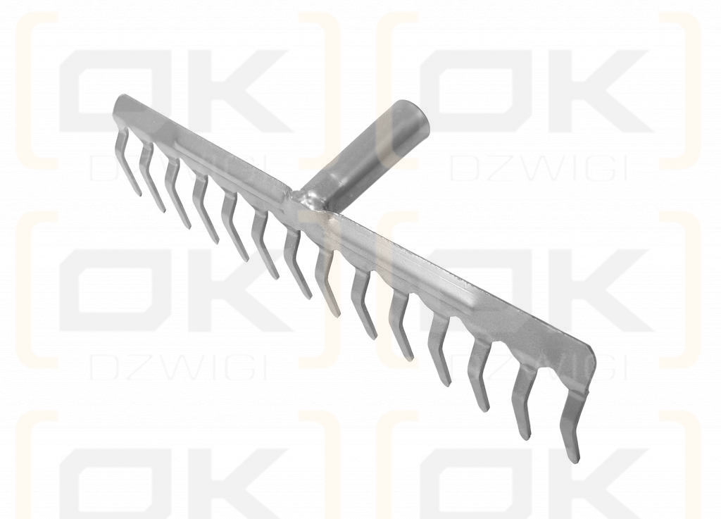Grabie metalowe 14 zębne (mocowanie CLICK) / TEGER (pakowane po 5 szt.)