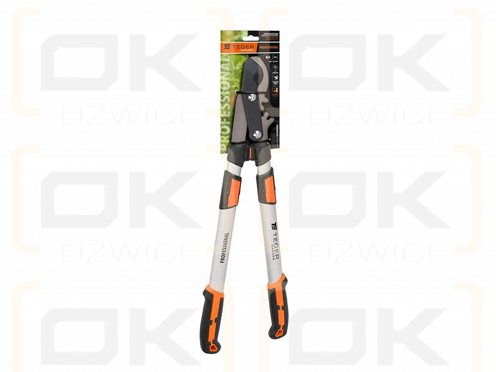 PROFESSIONAL scissor pruner - two-handed telescopic, aluminum, Teger