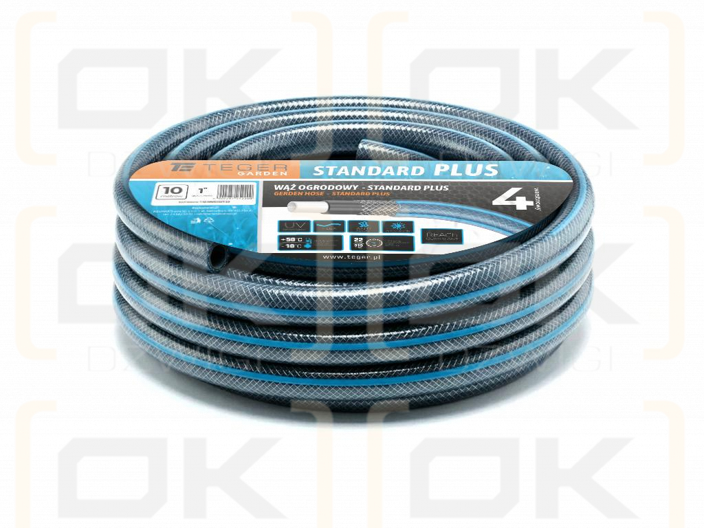 Садовый шланг "STANDARD PLUS", FI 1". 10м, Teger