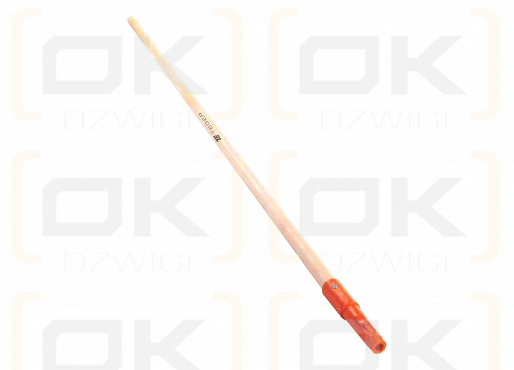 Trzonek drewniany 150cm (mocowanie CLICK) / TEGER (pakowane po 10 szt.)
