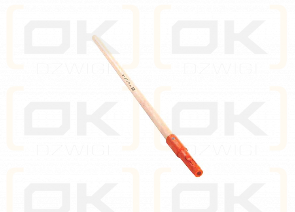 Trzonek drewniany 80cm (mocowanie CLICK) / TEGER (pakowane po 10 szt.)