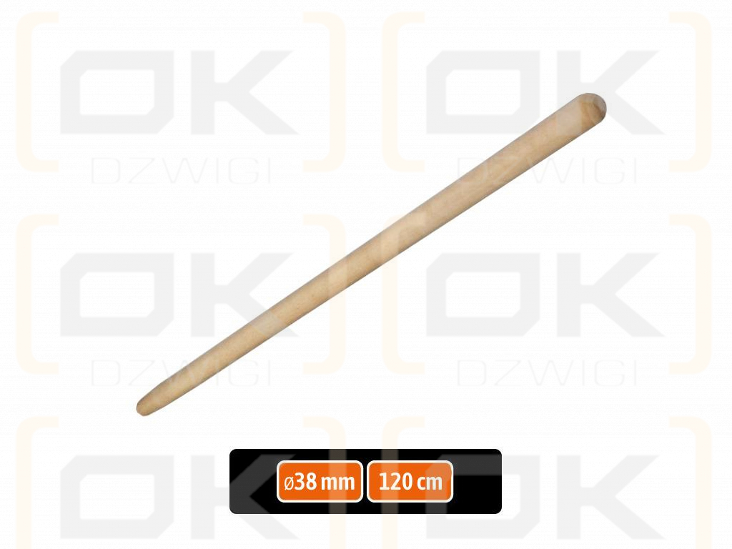 Mango de tenedor de madera, 38x1200mm, Teger