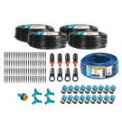 Zestaw nawadniania kropelkowego STANDARD PLUS 200 m (4 linie kroplujące. wąż 20m. szybkozłączki) / TEGER