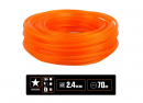 Żyłka tnąca do podkaszarek / Gwiazdka / 2.4 mm / 70 m / TEGER