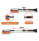 TEGER Teleskop-Eiskratzer 78-100 cm