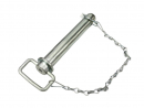 Sworzeń zaczepu z zawleczką i łańcuchem 22x165x205 TEGER