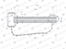 Bolzen mit Splint und Kette 32x190,5x228 TEGER