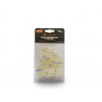 Juego de tubos termorretráctiles con estaño 4-6mm amarillo TEGER