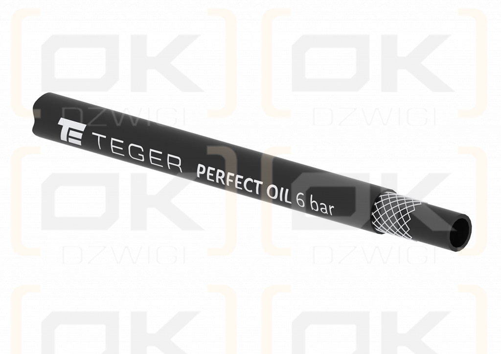 Wąż do olejów PERFECT OIL - Olej. Diesel - DN6.3 - 6 bar / 0.6 Mpa TEGER (sprzedawane po 50m)