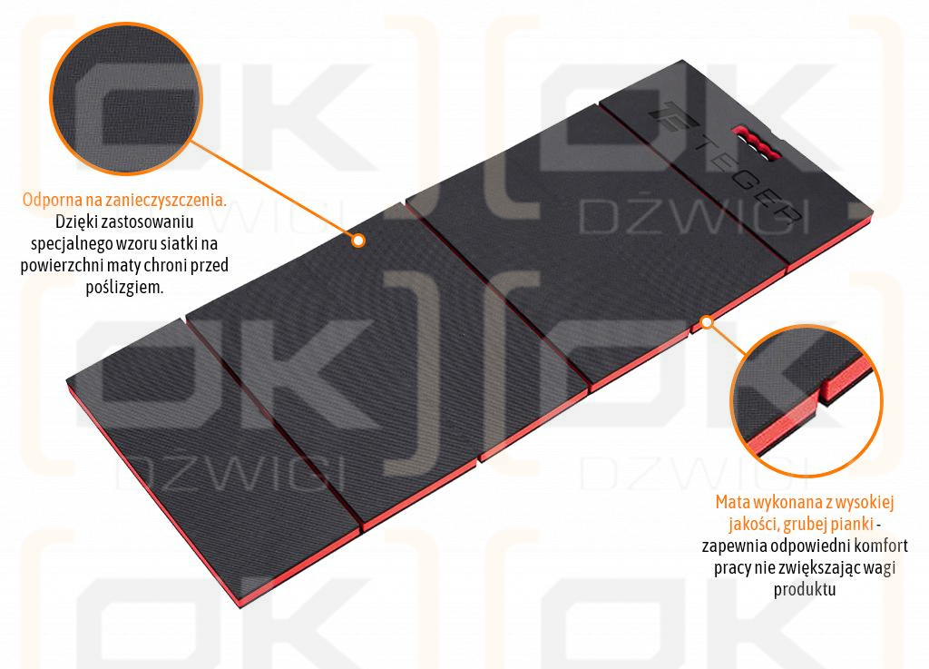 Mata wielofunkcyjna - warsztatowa. składana / TEGER