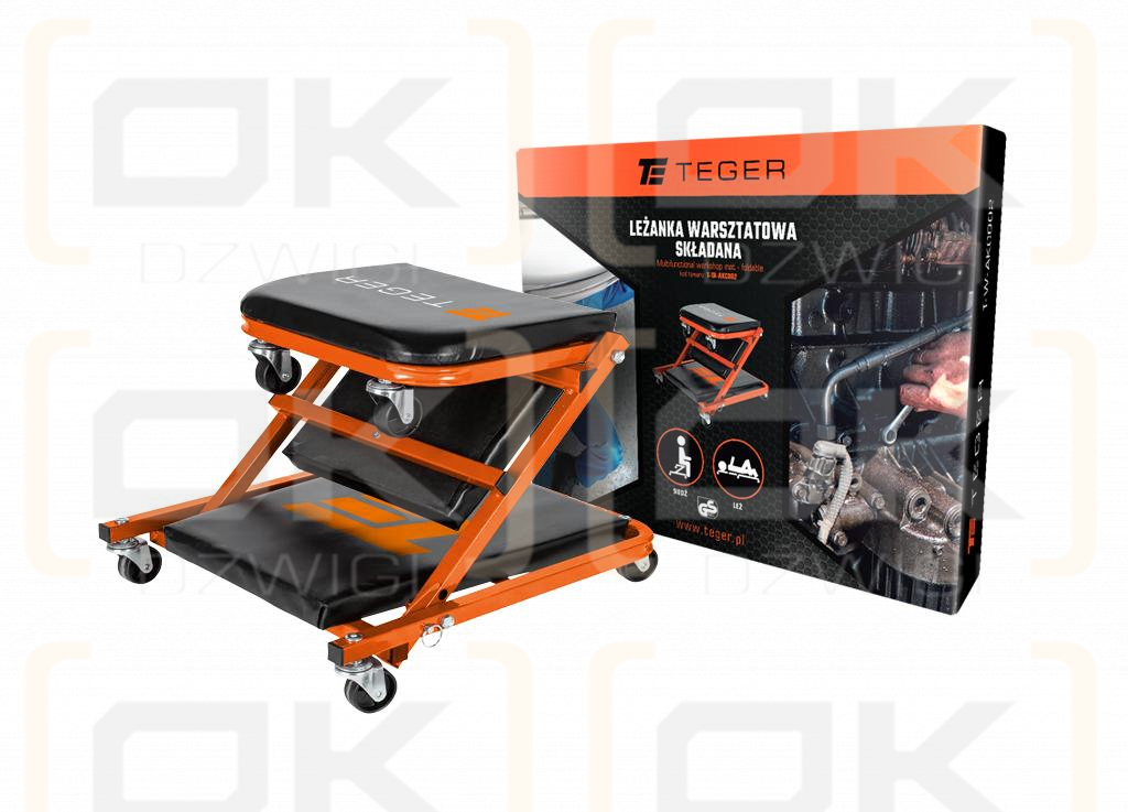 Leżanka warsztatowa - składana / TEGER