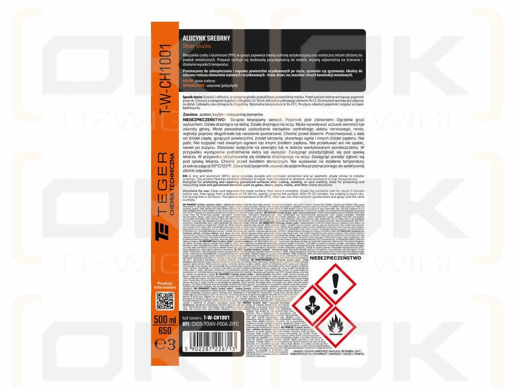 Alucynk srebrny 500 ml / TEGER