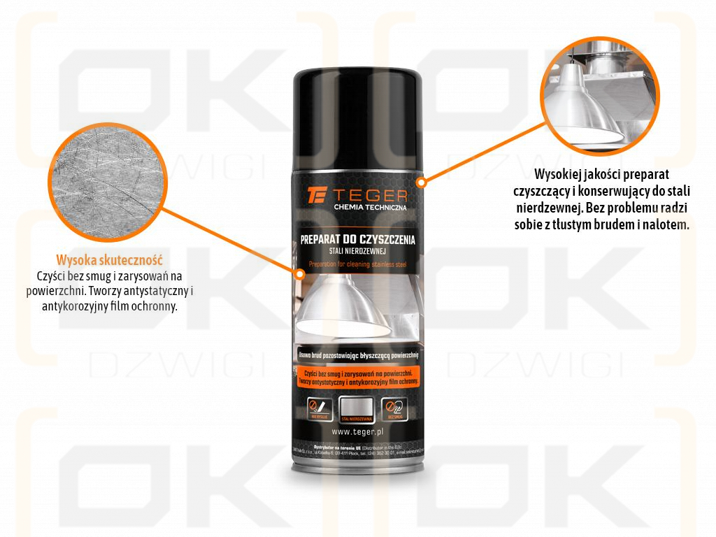 Preparat do czyszczenia stali nierdzewnej 400 ml / TEGER