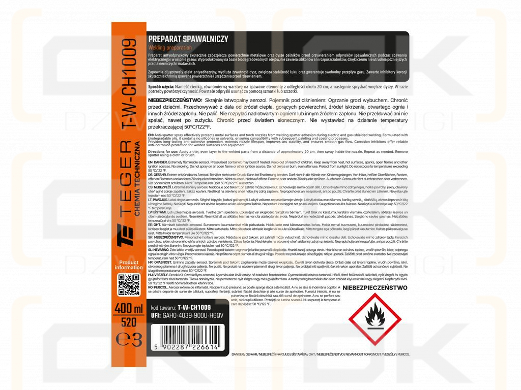 Preparat spawalniczy 400ml / TEGER