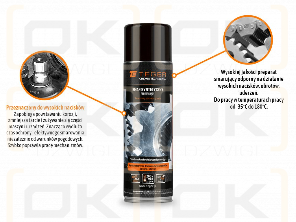 Smar syntetyczny penetrujący 500ml / TEGER