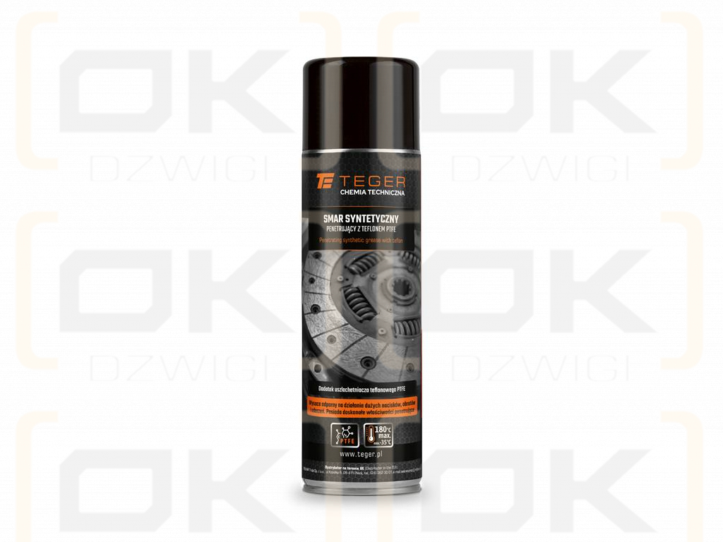 Smar syntetyczny penetrujący z teflonem PTFE 500ml / TEGER
