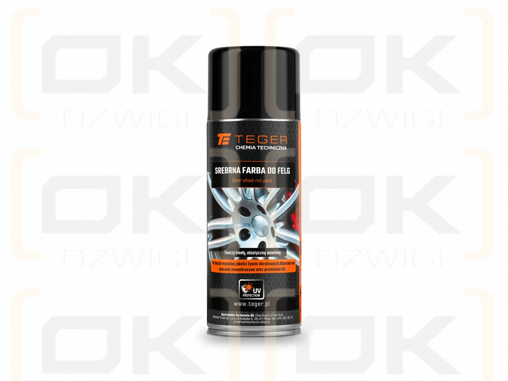 Srebrna farba do felg  400 ml / TEGER