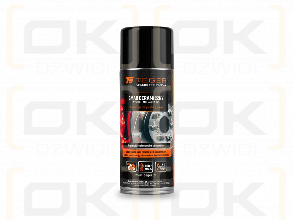 Smar ceramiczny wysokotemperaturowy do 1400°C, 400ml, Teger