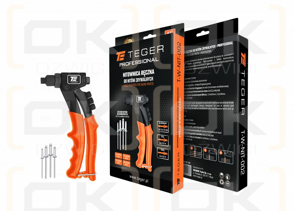 Nitownica ręczna do nitów zrywalnych PROFESSIONAL 8.5