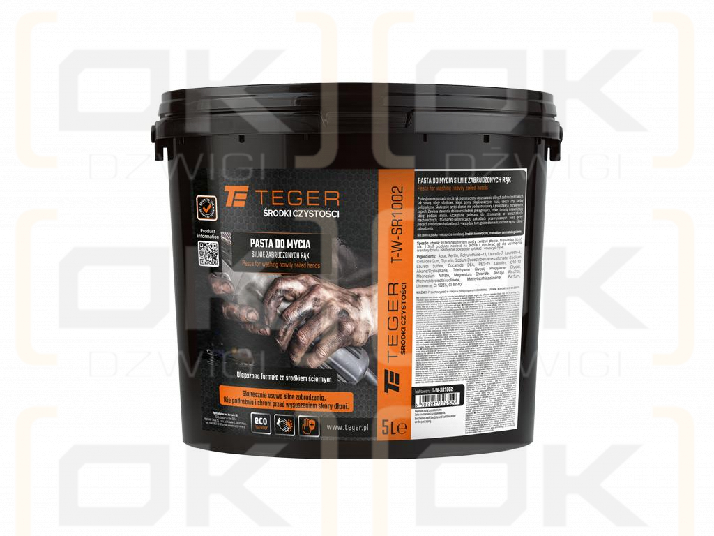 Pasta do mycia silnie zabrudzonych rąk 5l / TEGER