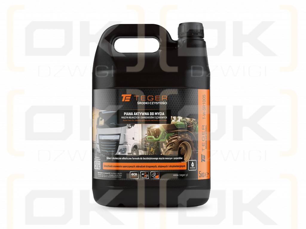 Piana aktywna do mycia maszyn rolniczych i samochodów ciężarowych 5 KG / TEGER