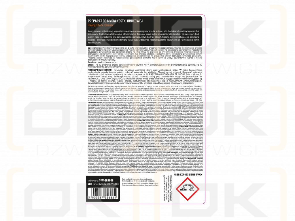 Preparat do mycia kostki brukowej 1 KG / (Płyn) TEGER