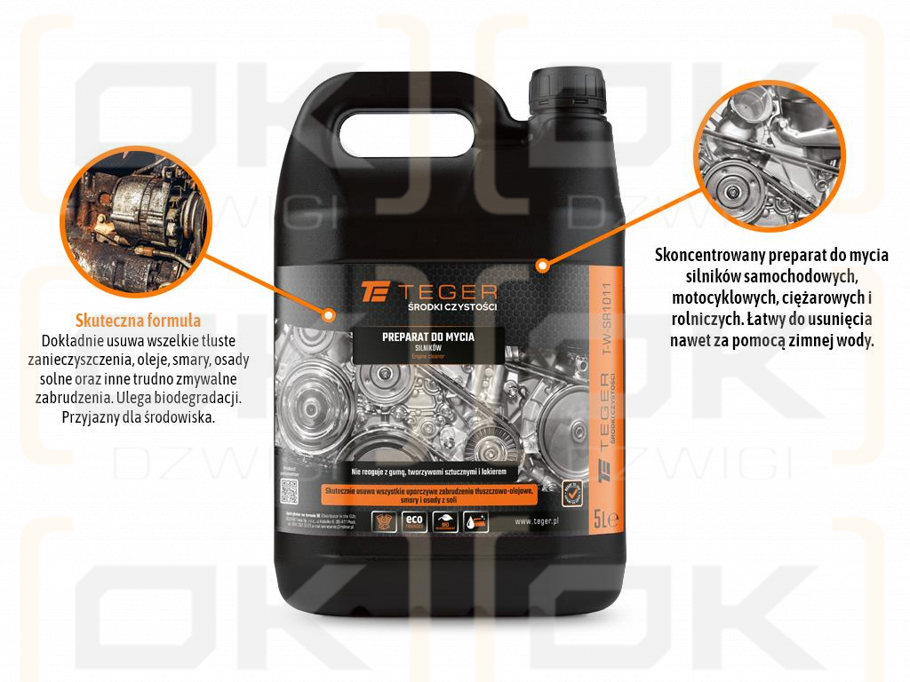 Preparat do mycia silników 5l / (Płyn) TEGER