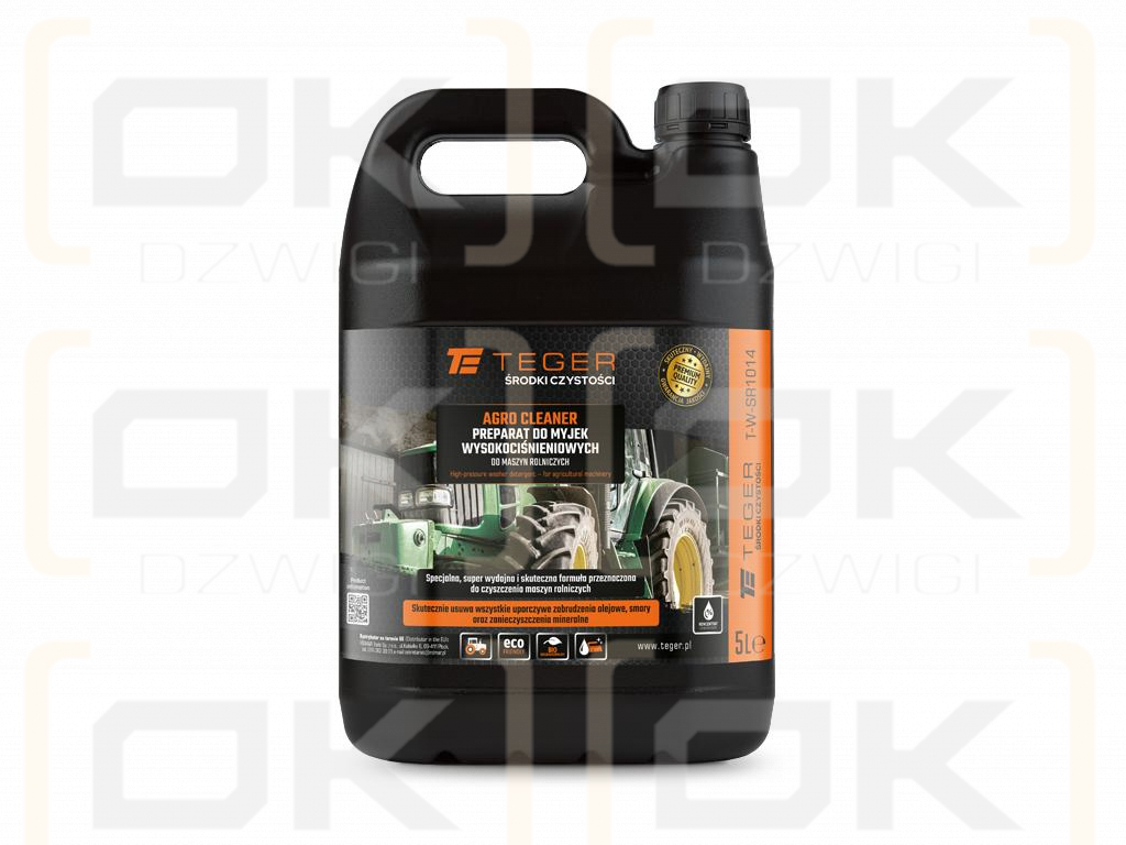 Agro Cleaner Preparat do myjek wysokociśnieniowych - do maszyn rolniczych 5l / TEGER