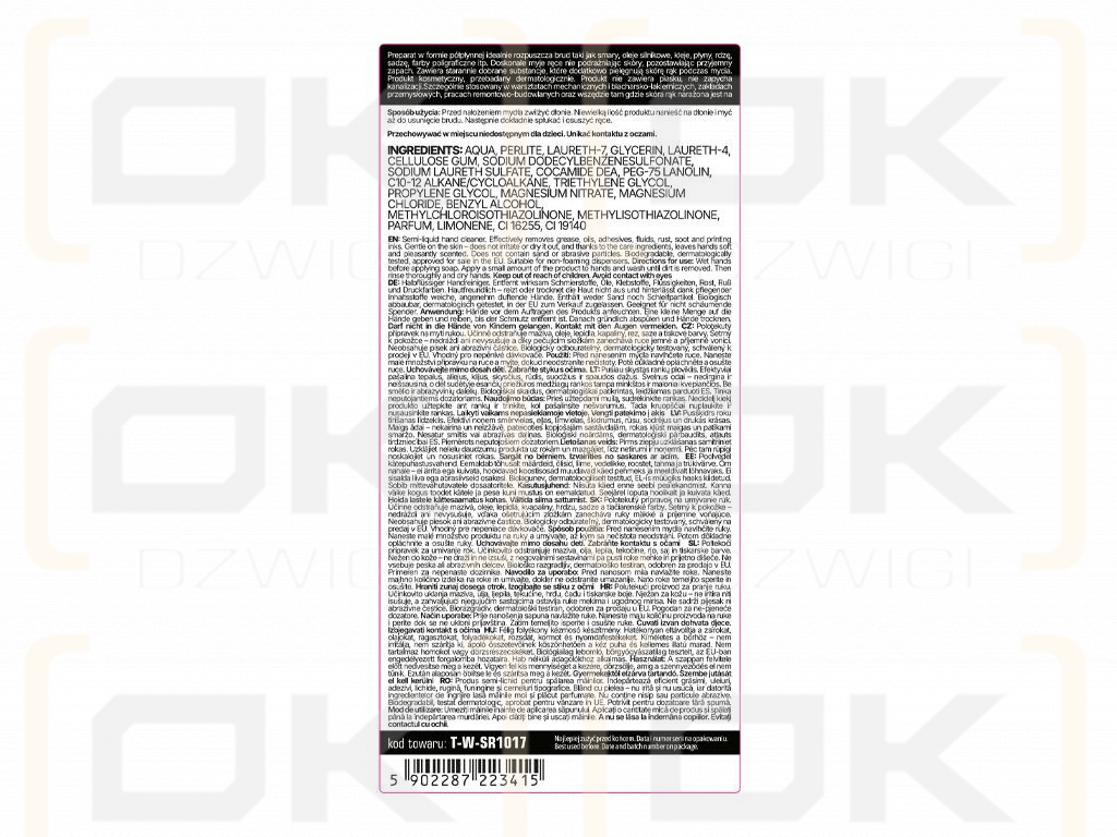 Żel do mycia rąk na mokro 500ml / TEGER