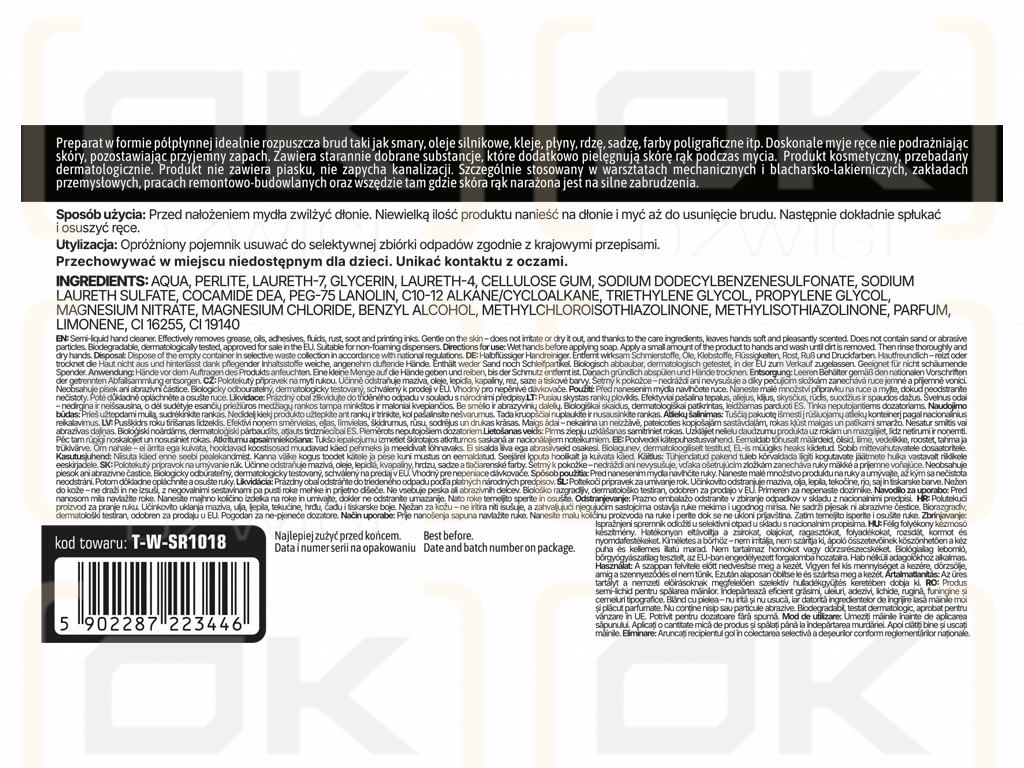 Żel do mycia rąk na mokro 4l / TEGER