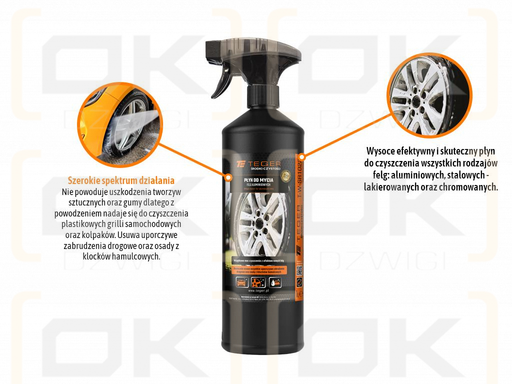 Płyn do mycia felg aluminiowych 1l / TEGER