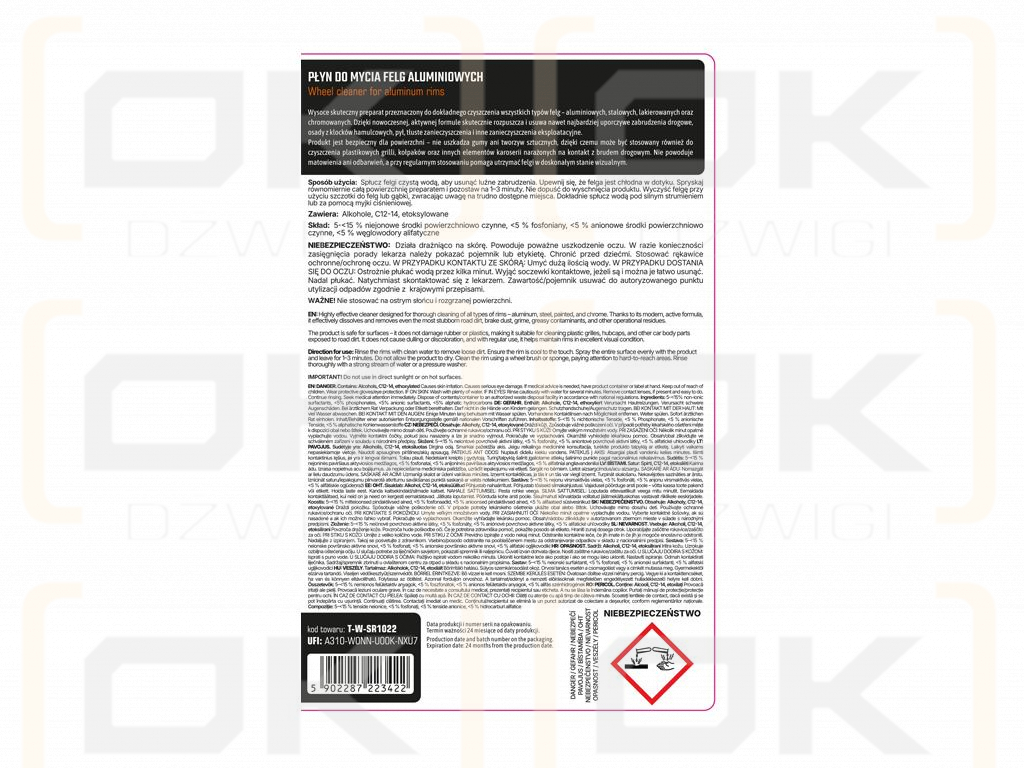 Płyn do mycia felg aluminiowych 1l / TEGER