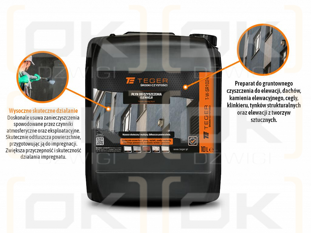 Płyn do czyszczenia elewacji 10l / TEGER