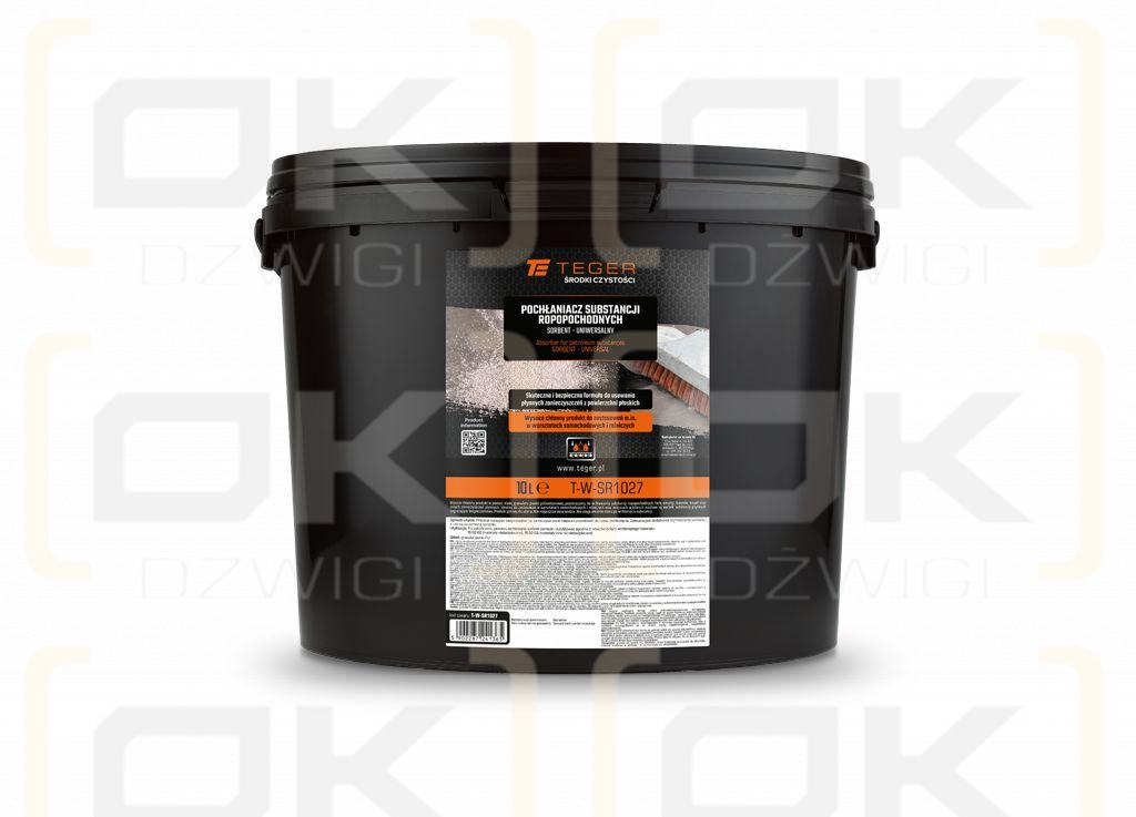 Pochłaniacz substancji ropopochodnych SORBENT - uniwersalny 10l / TEGER