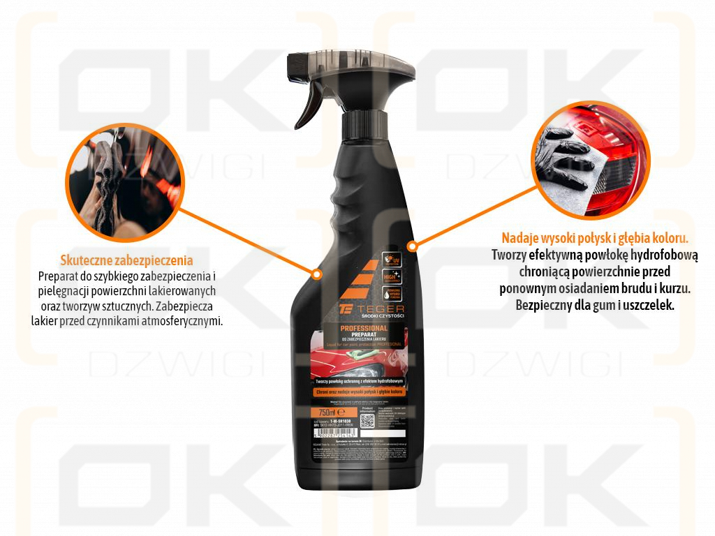 Lackschutzmittel - PROFESSIONAL, 750ml - Zerstäuber, Teger