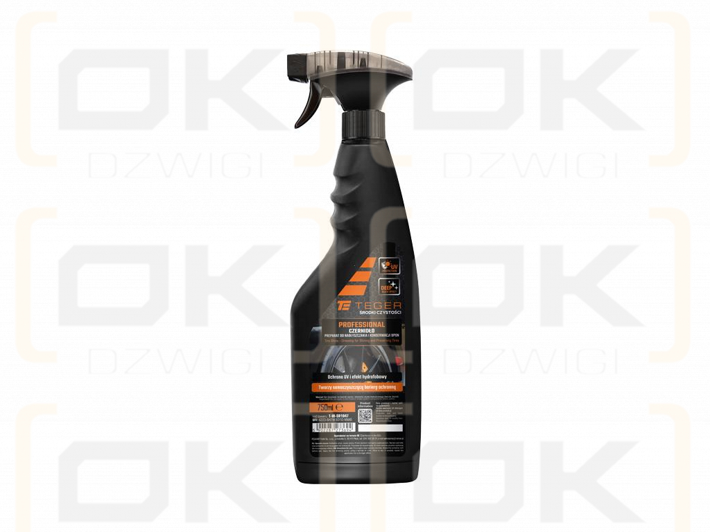 Reifenpolier- und Pflegemittel - Czernidło PROFESSIONAL, 750ml - Zerstäuber, Teger