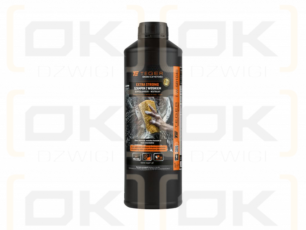 Champú con cera para lavado de carrocería - neutro - EXTRA FUERTE, 1l - concentrado, TEGER