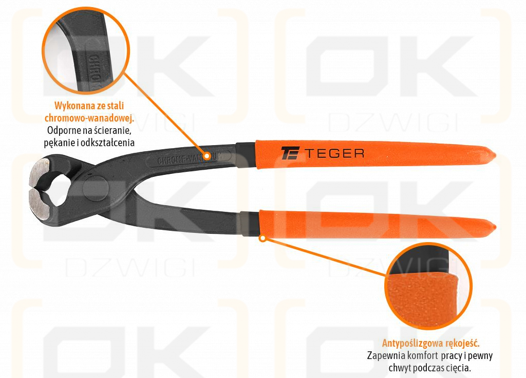 Szczypce tynkarskie 250 mm/ TEGER
