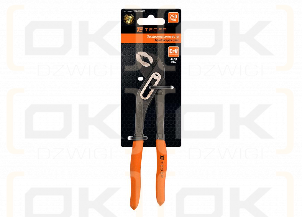 Szczypce nastawne do rur 250 mm / TEGER