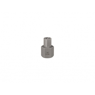 Vaso para aflojar tornillos y tuercas dañados, 1/4" - acero forjado/Cr-Mo, Teger
