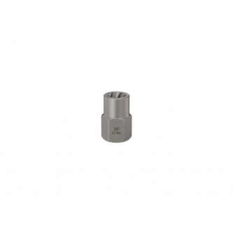 Vaso para aflojar tornillos y tuercas dañados, 3/8" - acero forjado/Cr-Mo, Teger