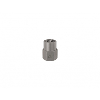 Vaso para aflojar tornillos y tuercas dañados, 1/2" - acero forjado/Cr-Mo, Teger