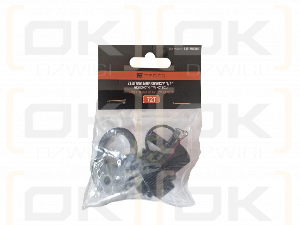 Kit de reparación de trinquete, 1/2" 72T (TW-KDT001), Teger