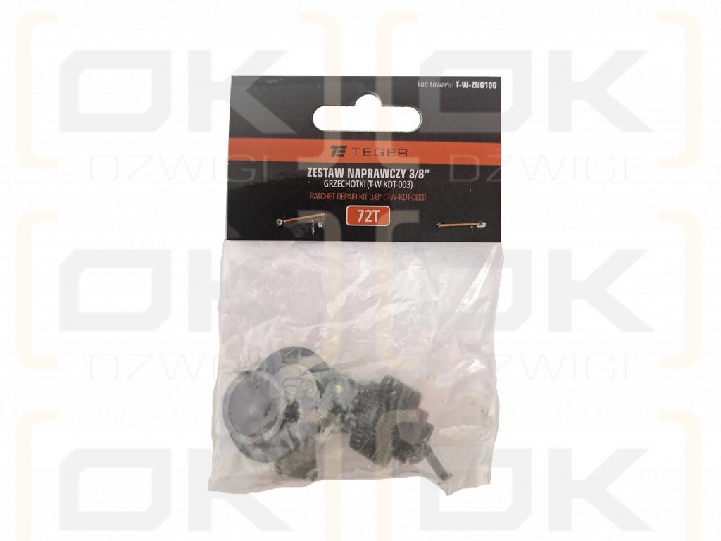Kit de reparación de trinquete, 3/8" 72T (TW-KDT003), Teger