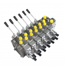Rozdzielacz hydrauliczny Akon SPV126 (120 l/m) 6 sekc. Prop. LS. opcja sterowania dźwigniami 24VDC