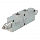 Обратный клапан с регулировкой перегрузки 1/2" 60 л/мин 60-350 бар