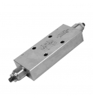 Double check valve BSP 3/8 ", controlled overload 350 bar