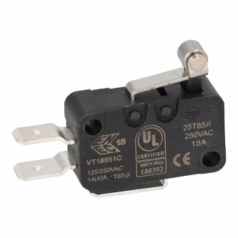 Mikroprzełącznik z dźwignią dł. 12mm SPDT 14A/250VAC ON-(ON)